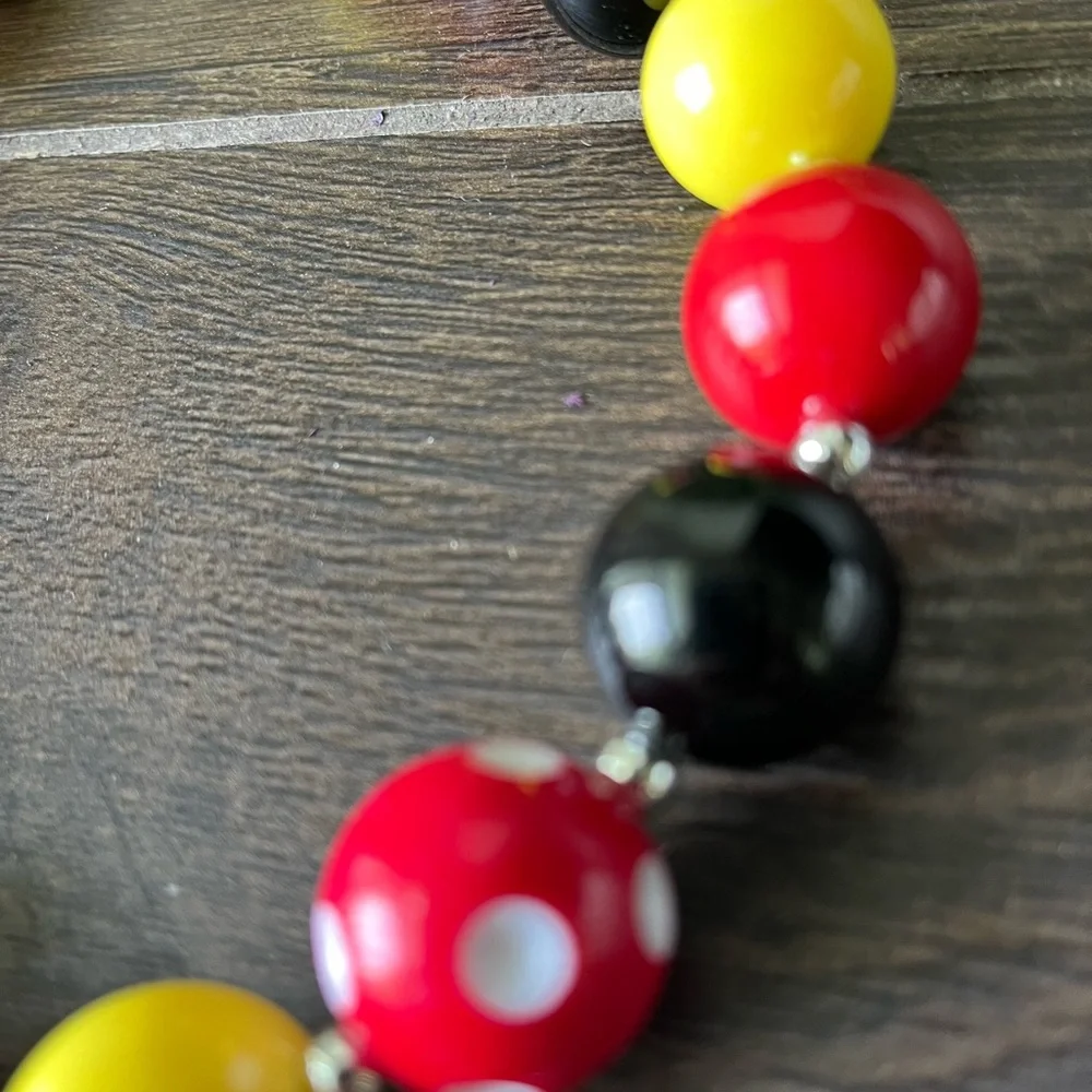 Disney Minnie Mouse Bauble Necklace Jewelry Mickey